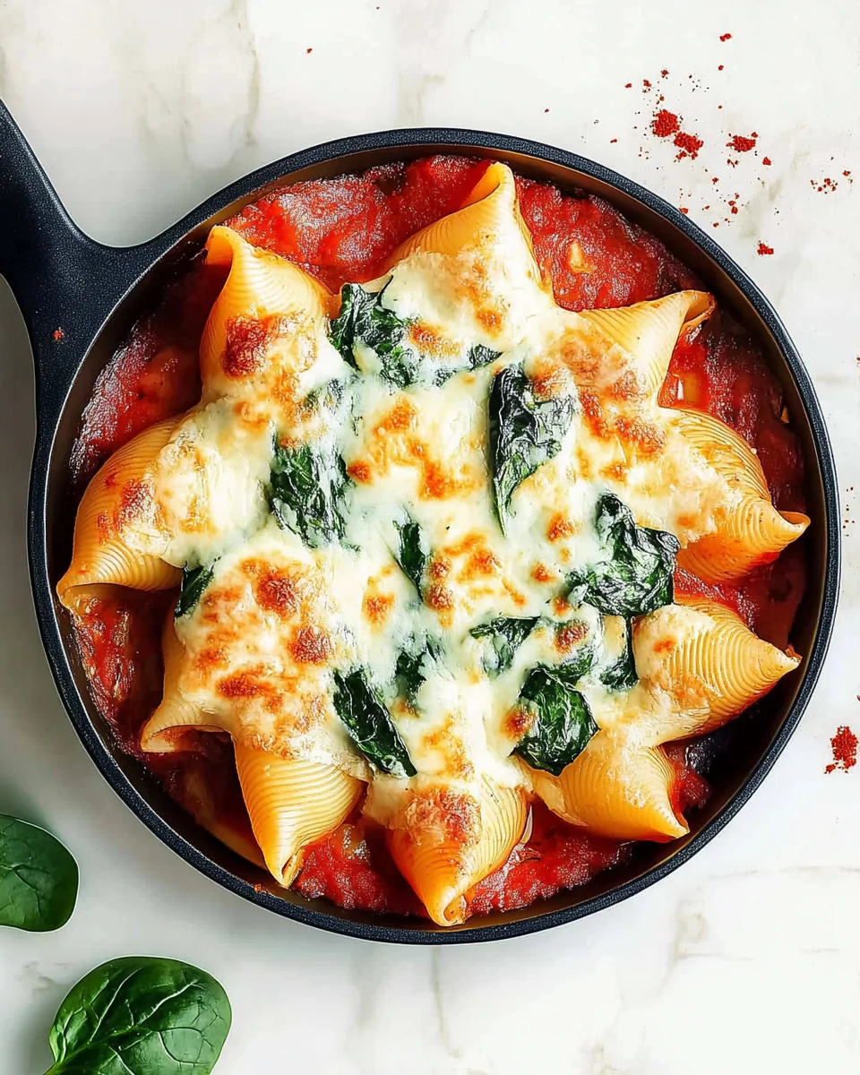 Easy Spinach & Ricotta Stuffed Shells Easy