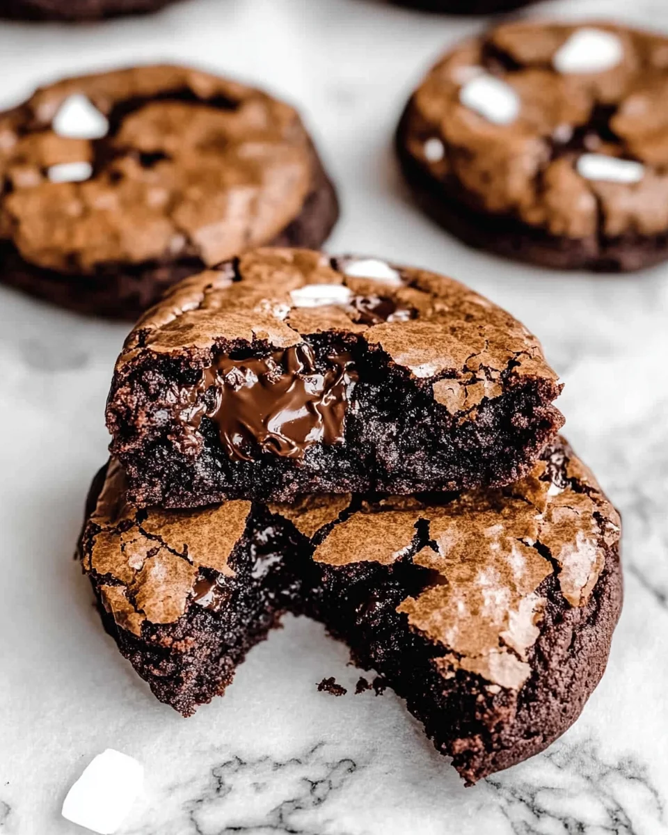 Fudgy Chewy Brookies (Browkies) Fudgy