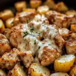 Garlic Parmesan Chicken and Potatoes (One-Pan Dinner) Garlic Parmesan Chicken and Potatoes (One-Pan Dinner)