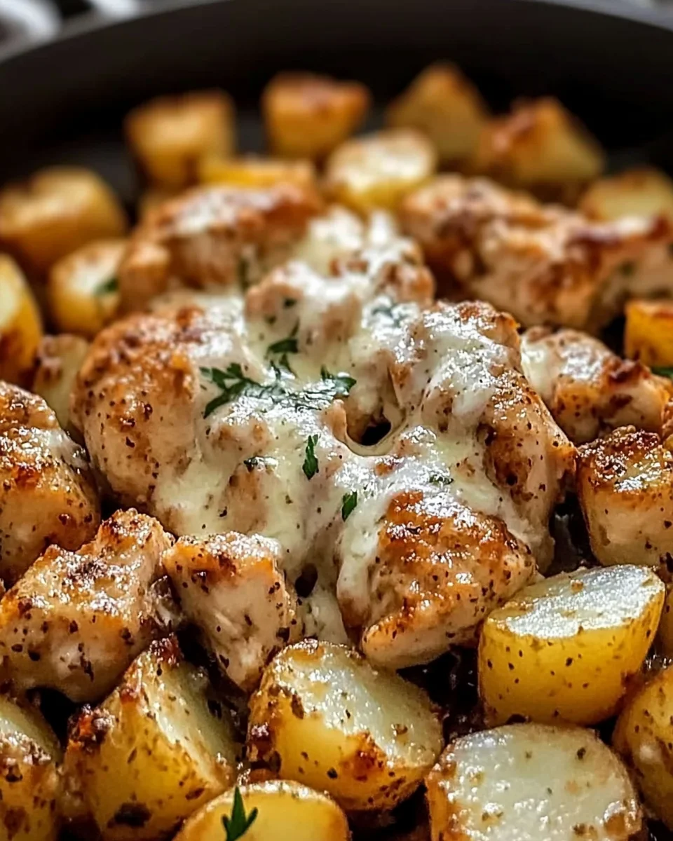 Garlic Parmesan Chicken and Potatoes (One-Pan Dinner) Garlic Parmesan Chicken and Potatoes (One-Pan Dinner)