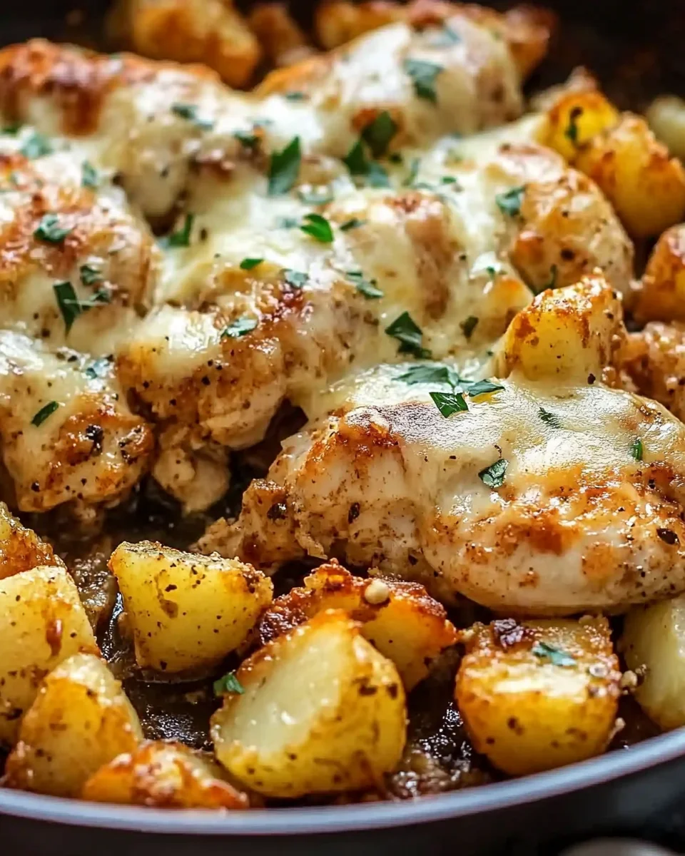 Garlic Parmesan Chicken and Potatoes (One-Pan Dinner) Garlic