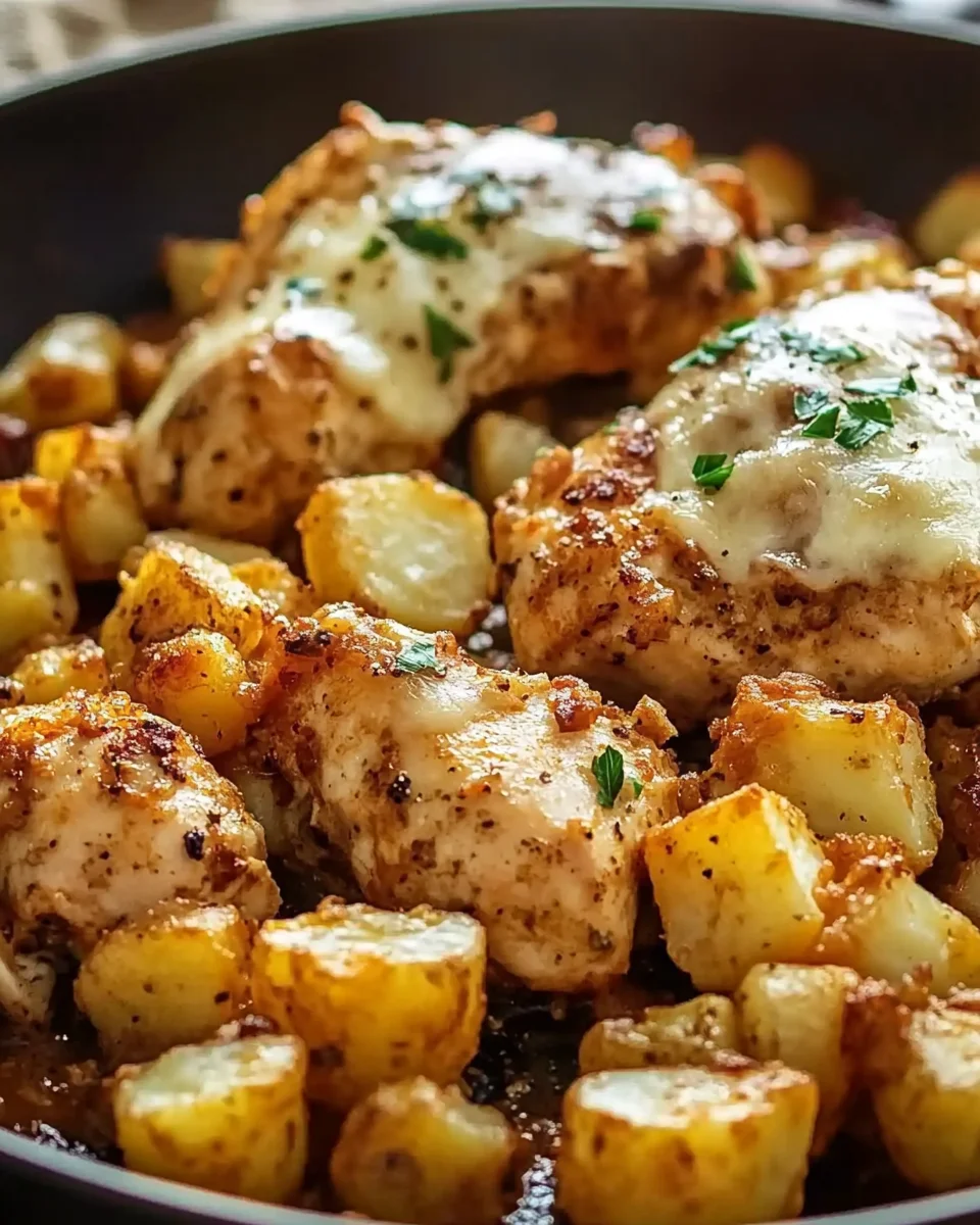 Garlic Parmesan Chicken and Potatoes (One-Pan Dinner) Garlic