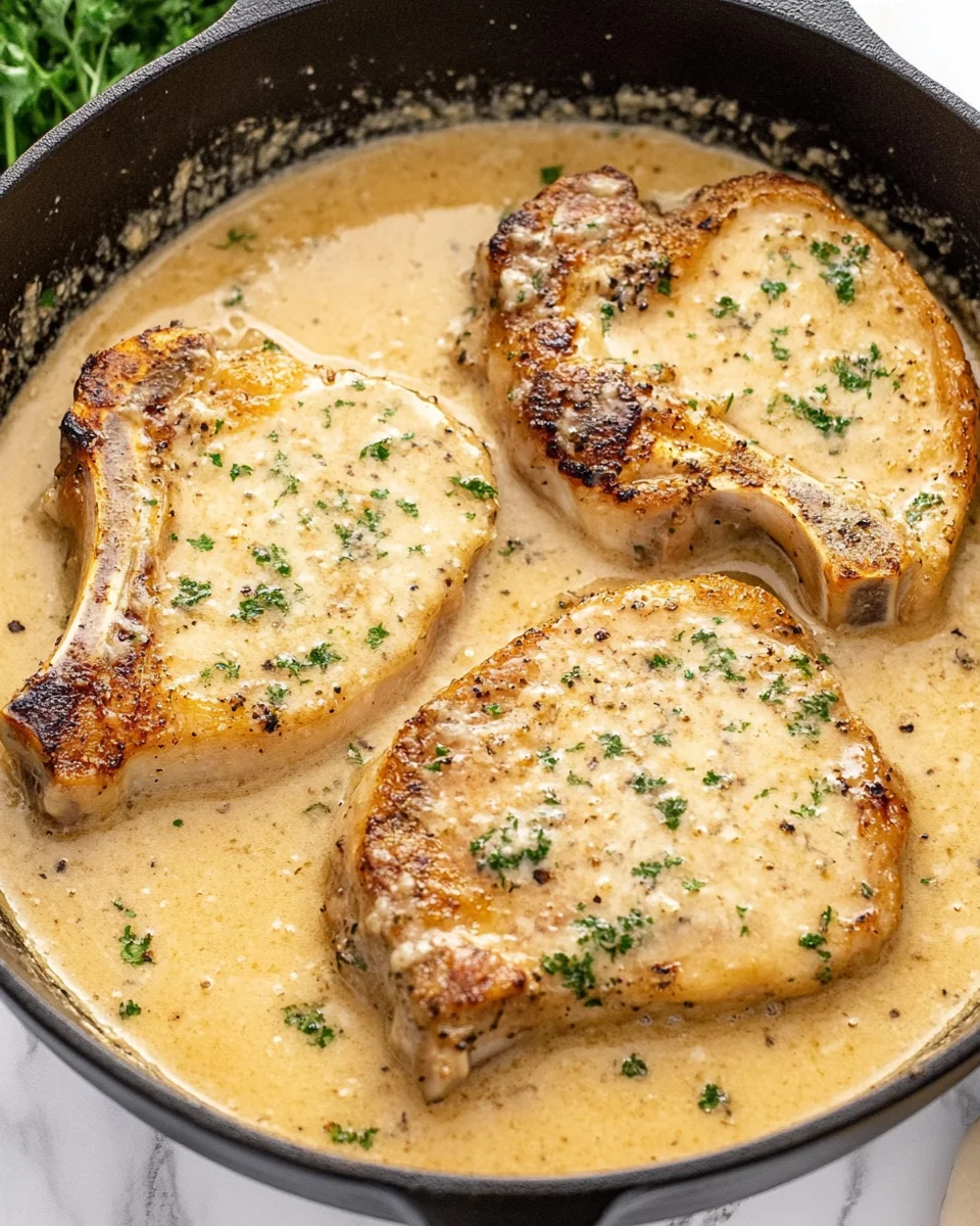 Garlic Parmesan Pork Chops Garlic