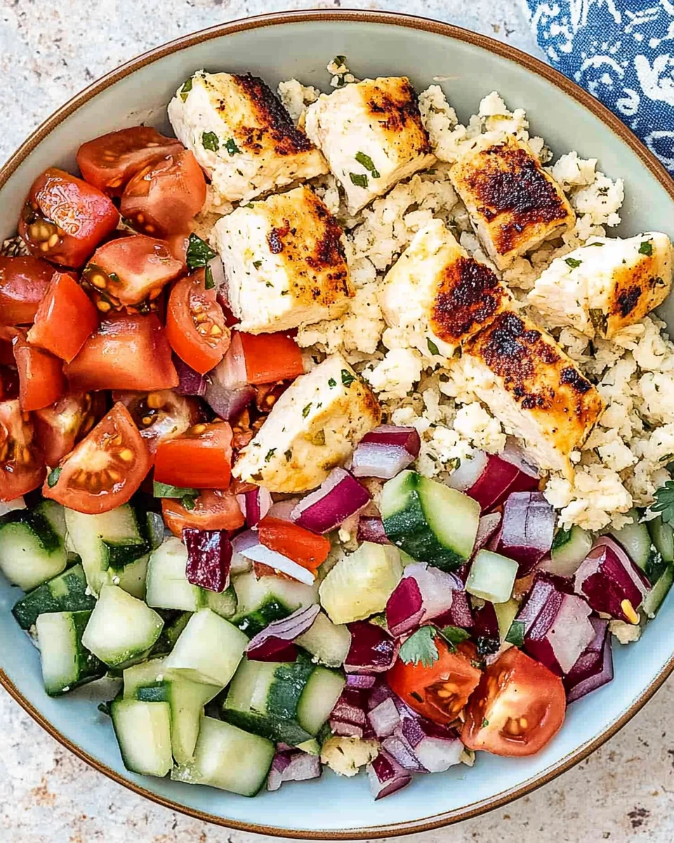 Greek Chicken Bowl Greek