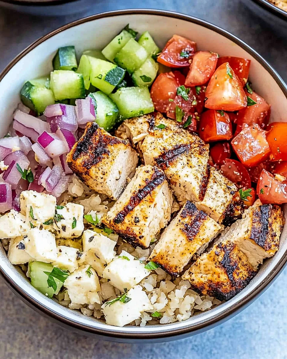 Greek Chicken Bowl Greek