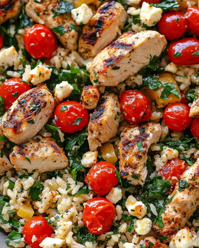 Greek Chicken and Lemon Rice (30 Minutes, One-Pot)