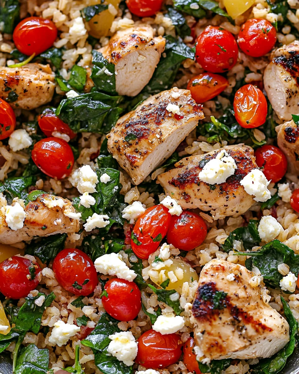 Greek Chicken and Lemon Rice (30 Minutes, One-Pot) Greek