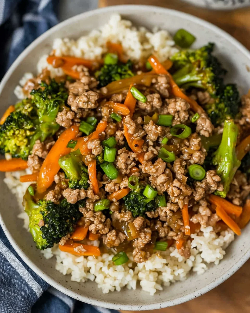 Ground Turkey Teriyaki Stir Fry Ground