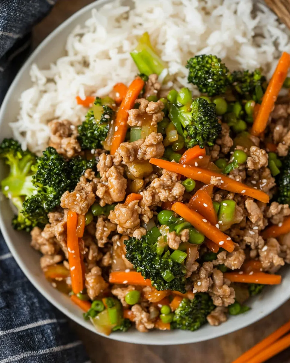 Ground Turkey Teriyaki Stir Fry Ground