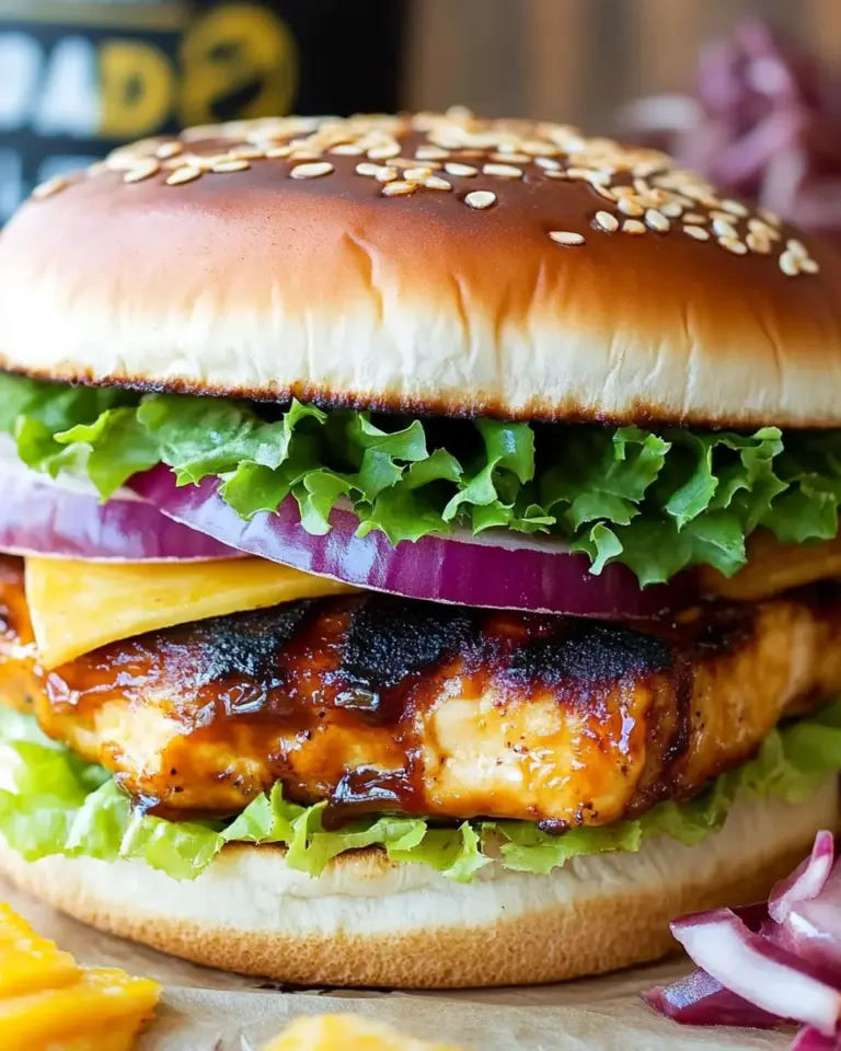 Hawaiian BBQ Chicken Sandwiches