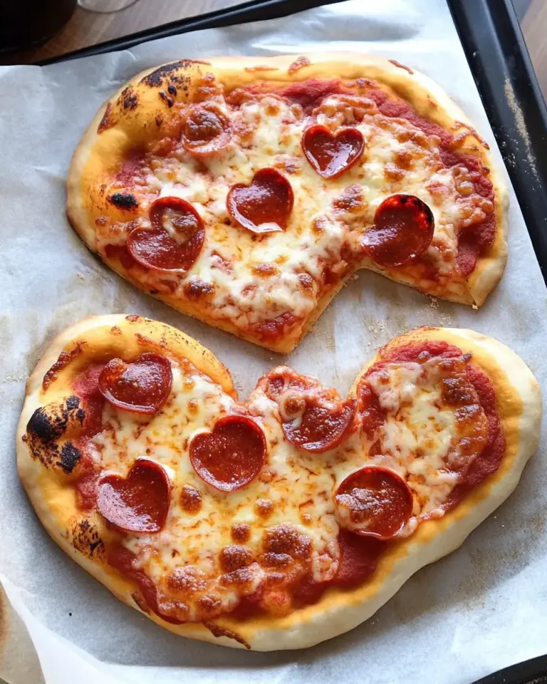 Heart-Shaped Pizza