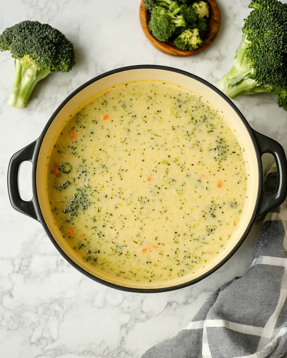 High Protein Broccoli Cheddar Soup High