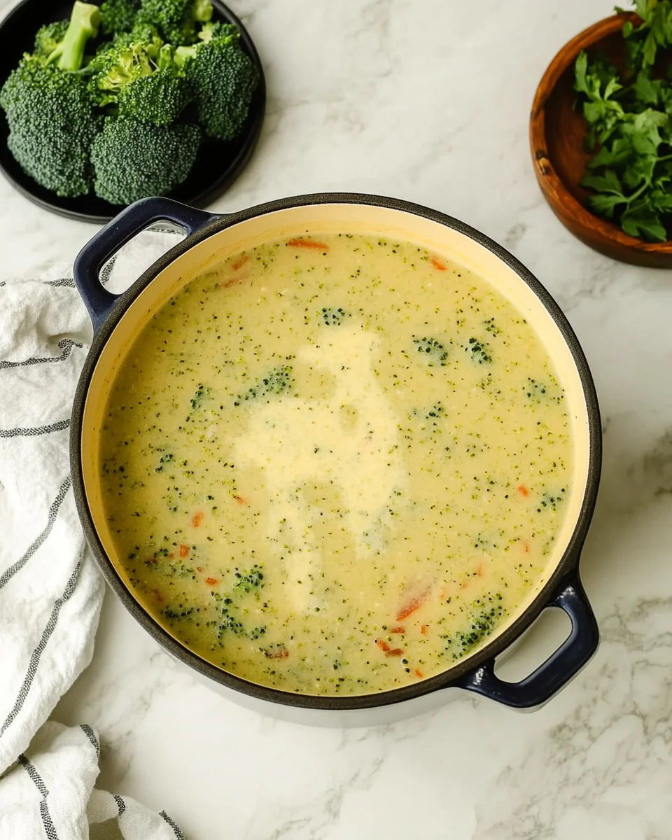 High Protein Broccoli Cheddar Soup High
