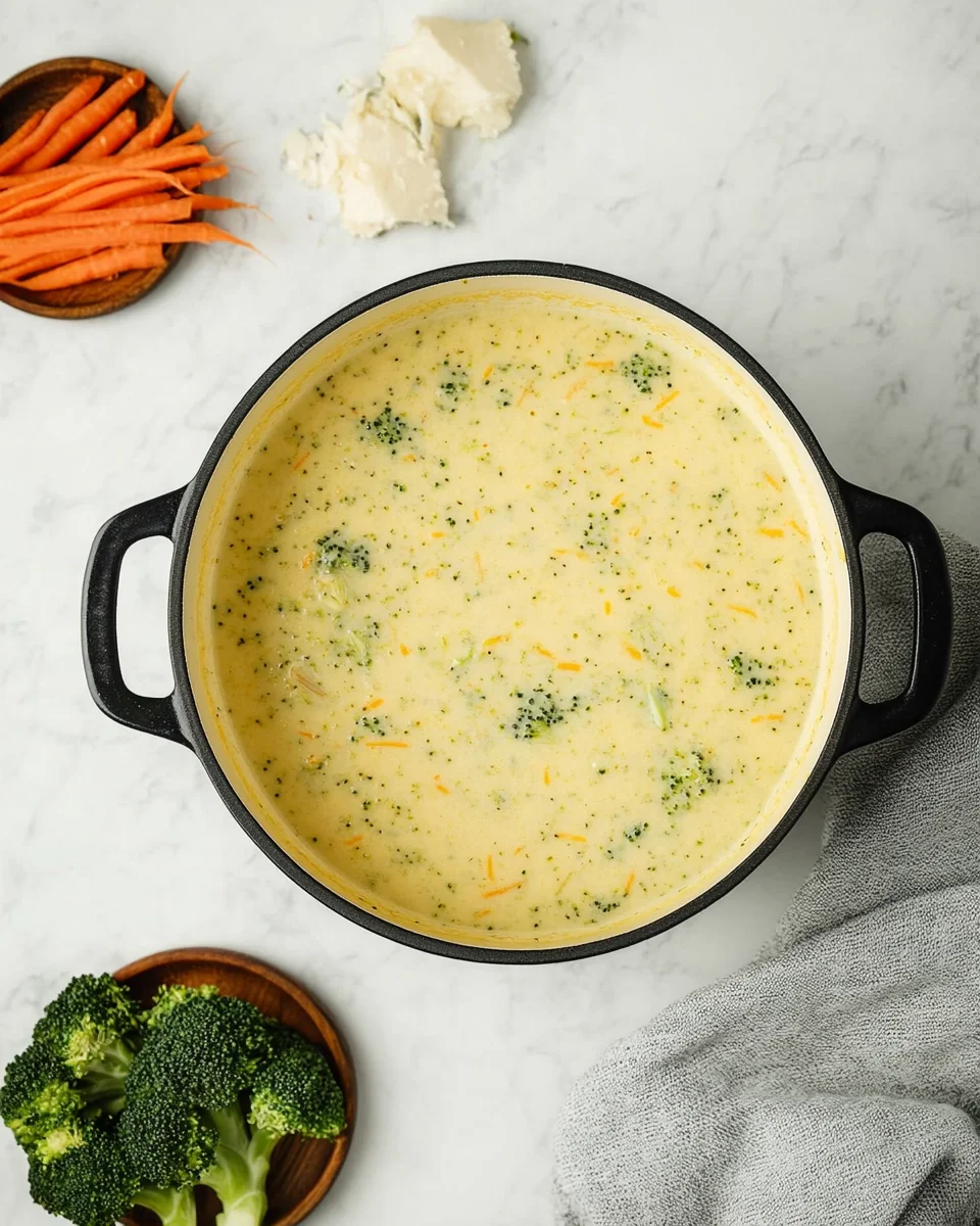 High Protein Broccoli Cheddar Soup High