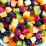 Honey Lime Rainbow Fruit Salad
