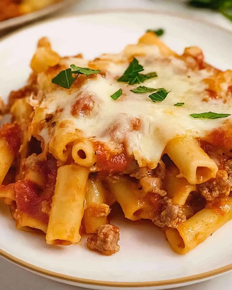 Italian Sausage Baked Ziti