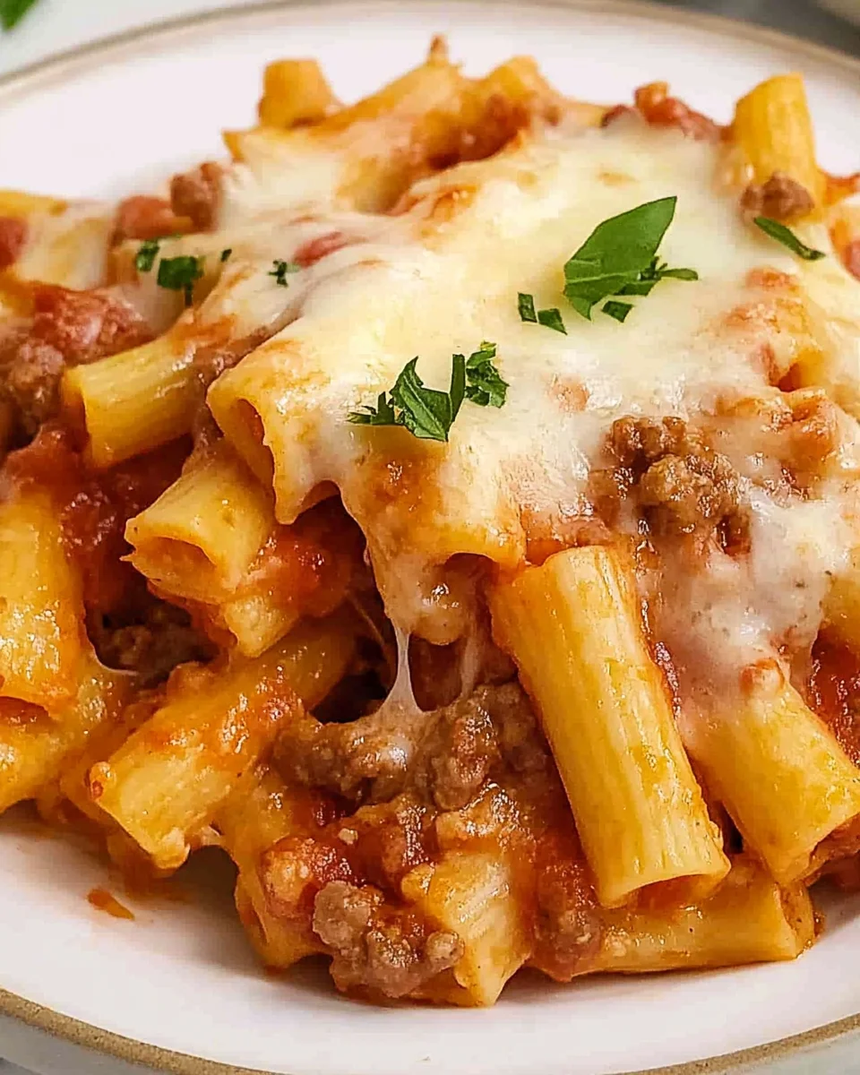 Italian Sausage Baked Ziti Italian