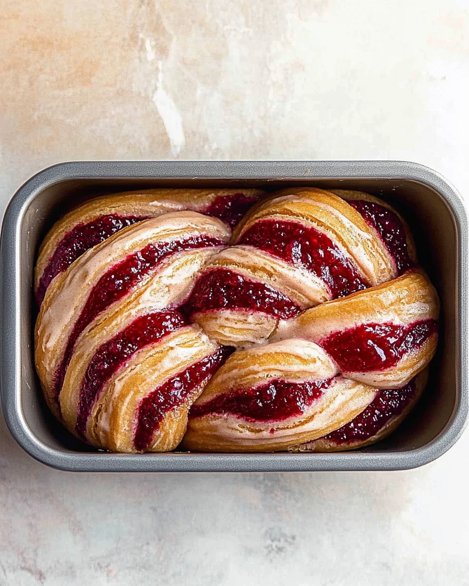 Jam Donut Babka (Vegan) Jam
