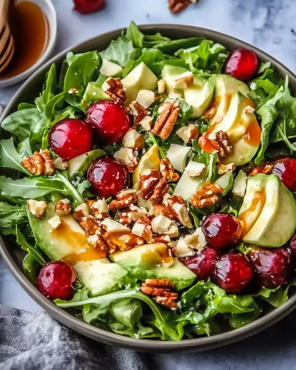 Juicy Christmas Salad with Honey Mustard Dressing Juicy
