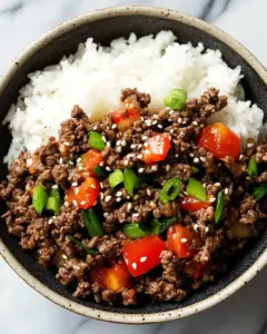 Korean Ground Beef Bowl