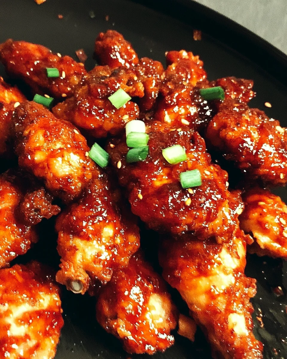 Korean Spicy and Sweet Fried Chicken Korean