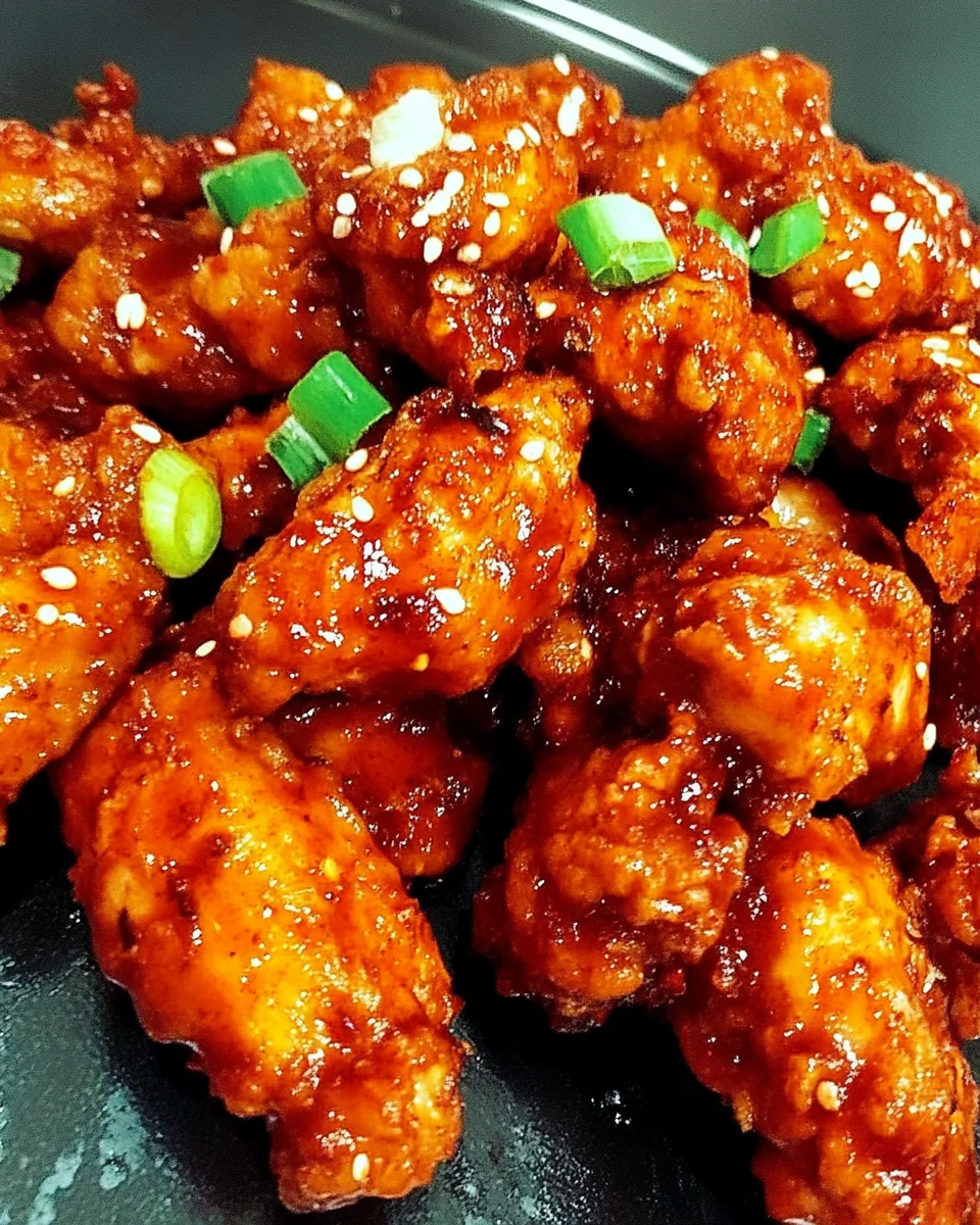 Korean Spicy and Sweet Fried Chicken Korean
