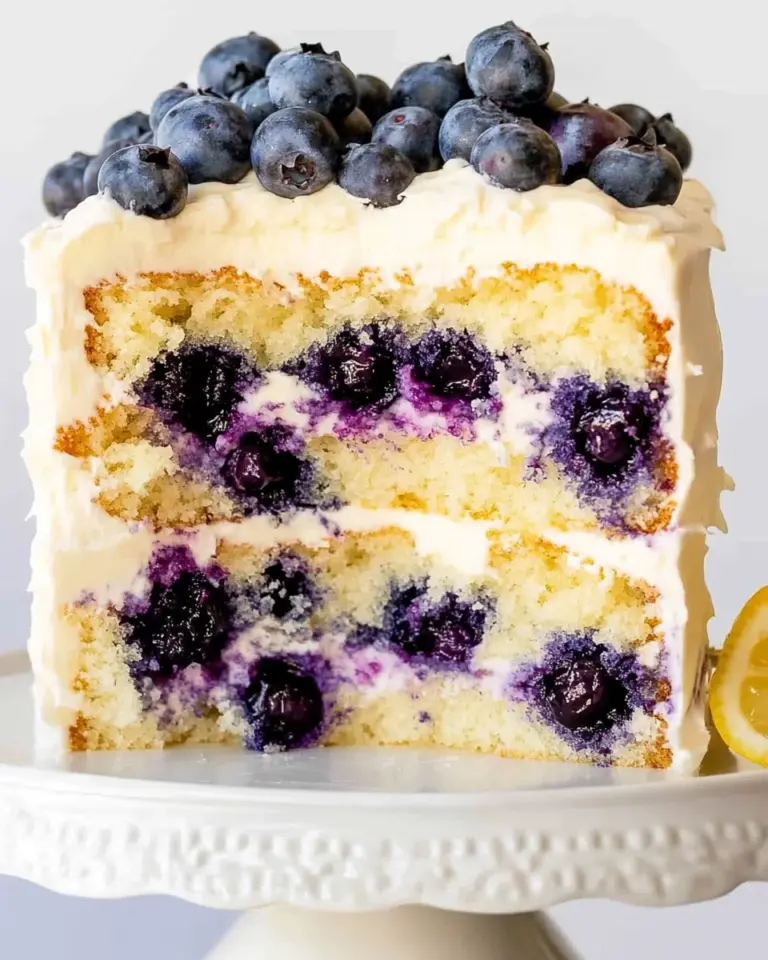 Lemon Blueberry Layer Cake