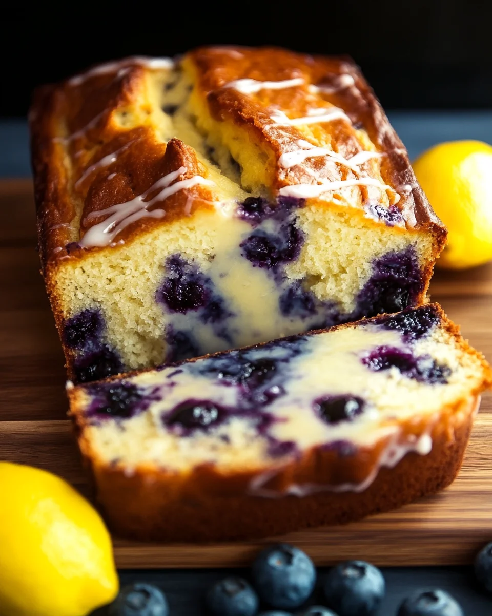 Lemon Blueberry Yogurt Loaf Lemon