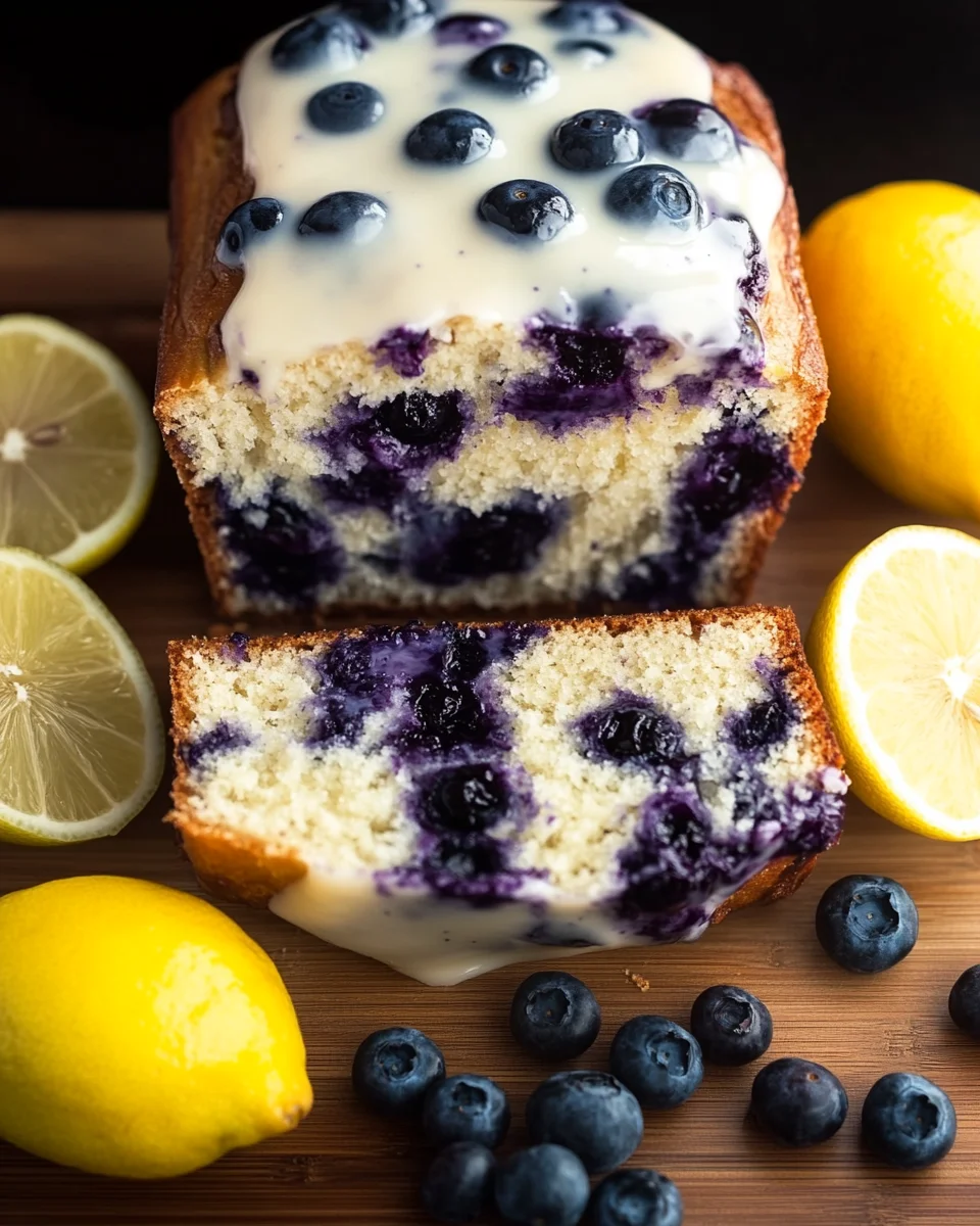 Lemon Blueberry Yogurt Loaf Lemon