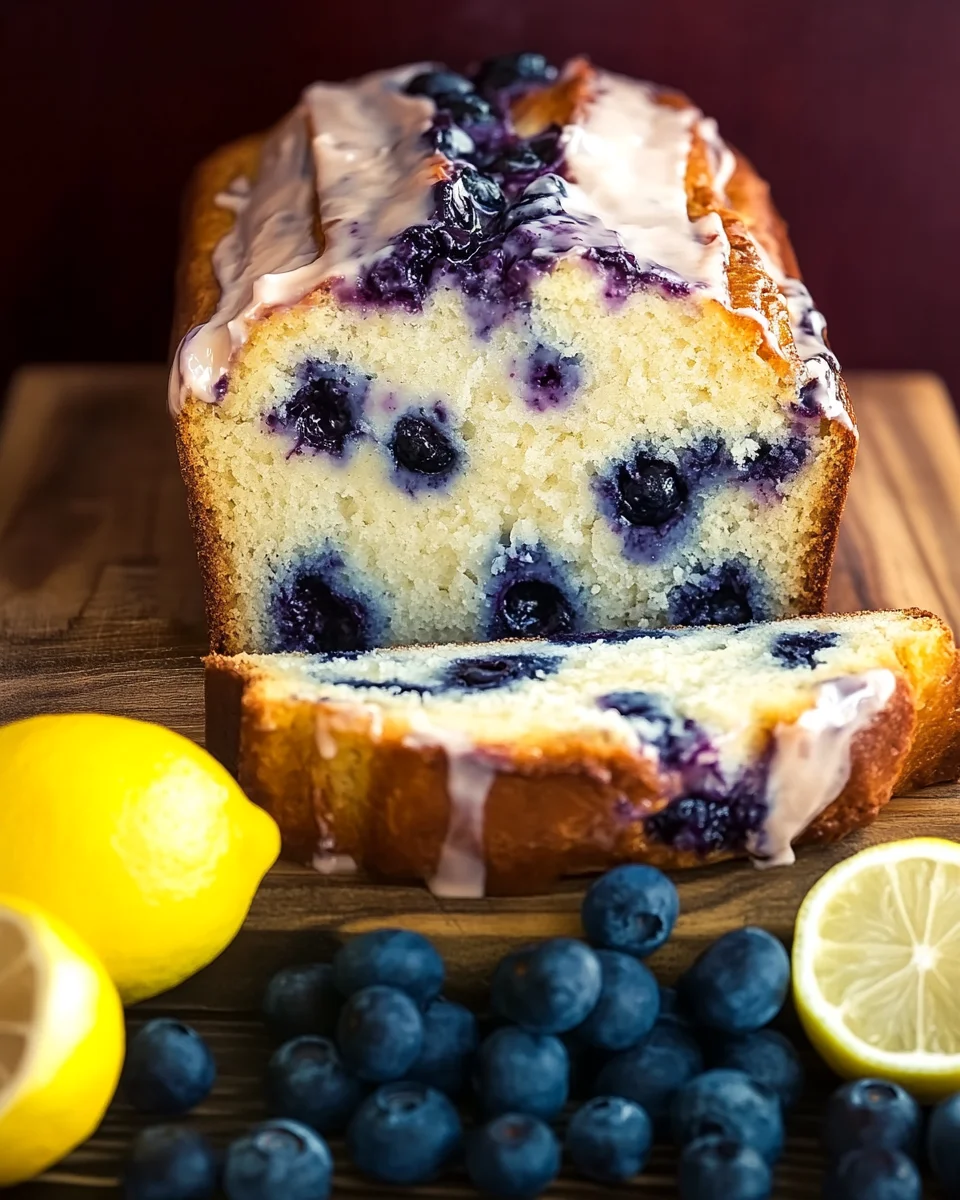 Lemon Blueberry Yogurt Loaf Lemon
