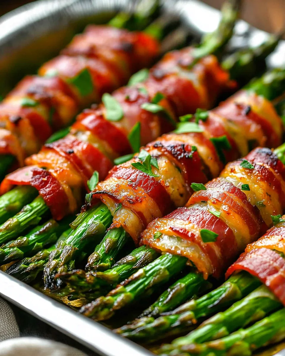 Low Carb Bacon Wrapped Asparagus