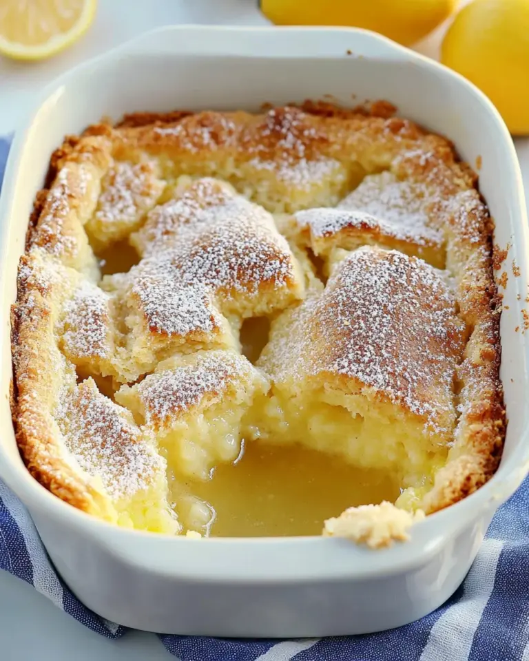 Magic Lemon Cobbler