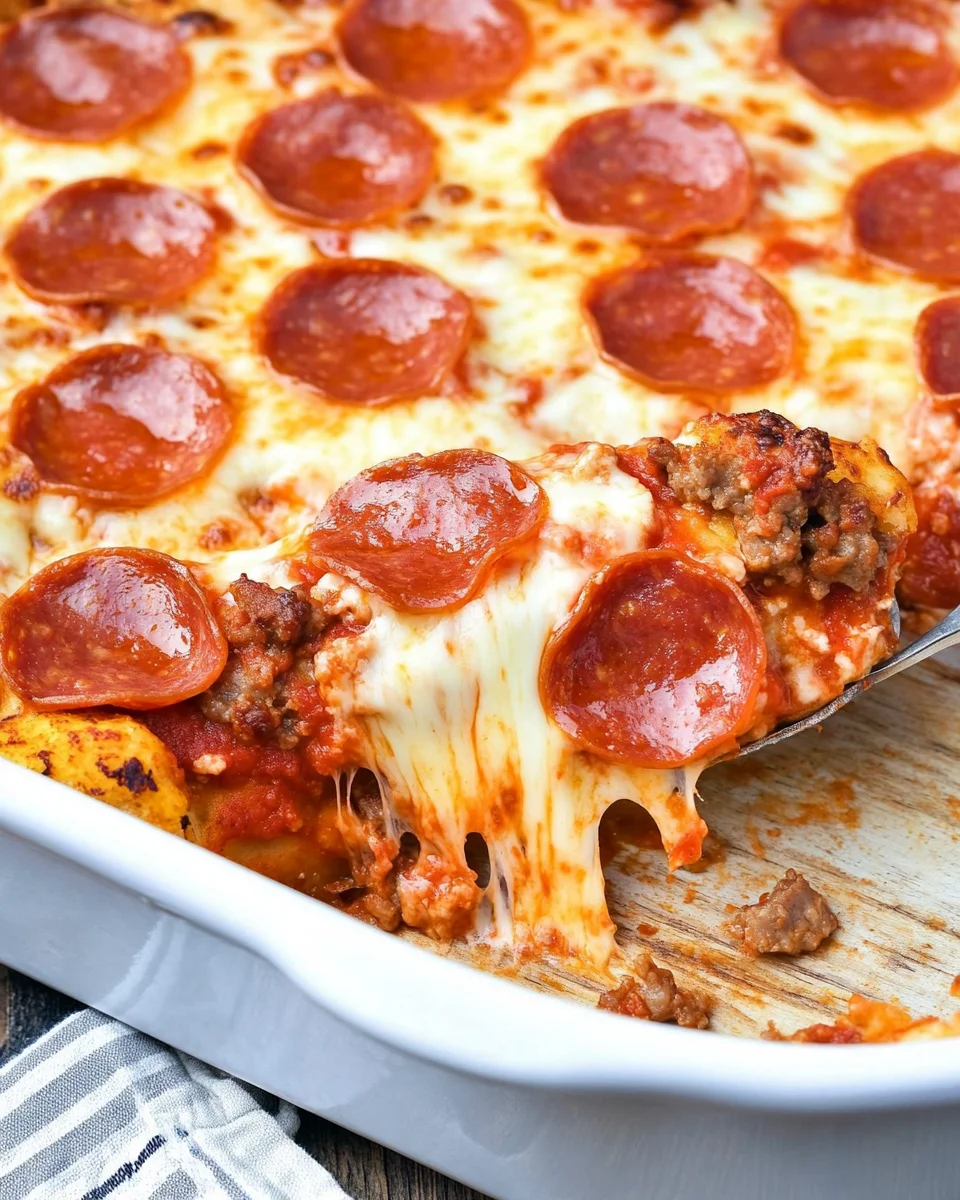 Meat Lover’s Pizza Casserole Meat