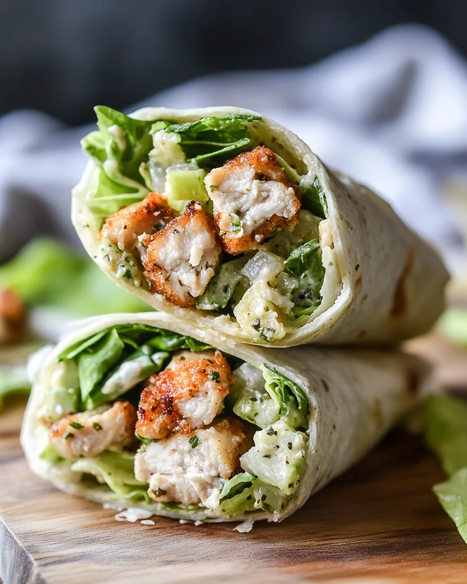 Miso Chicken Caesar Wraps Miso