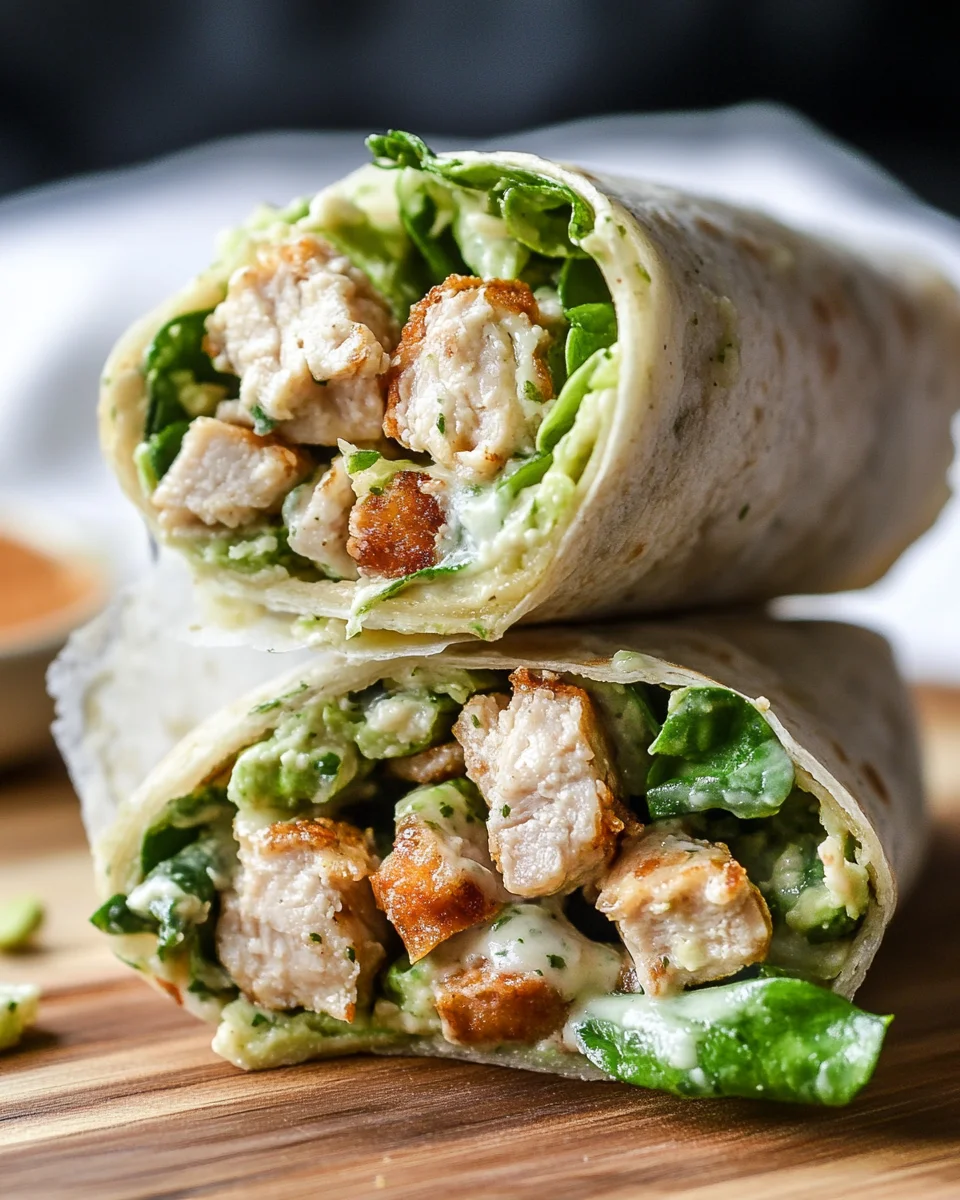 Miso Chicken Caesar Wraps Miso
