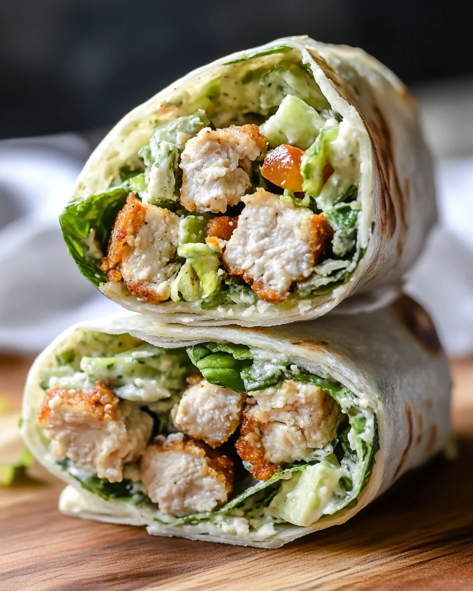 Miso Chicken Caesar Wraps Miso