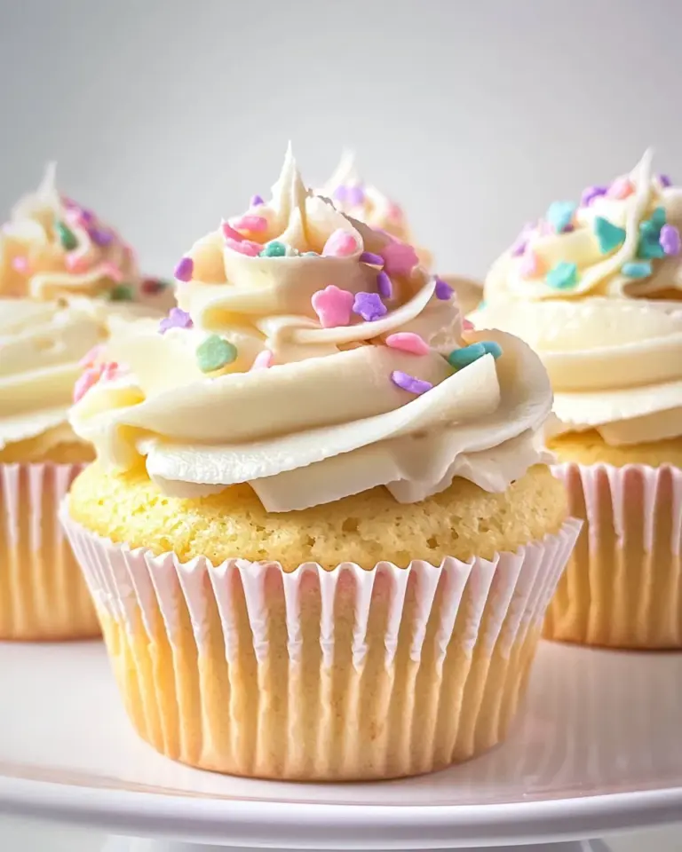 Moist and Fluffy Vanilla Cupcakes