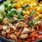 One Pan Chicken Burrito Bowl One Pan Chicken Burrito Bowl