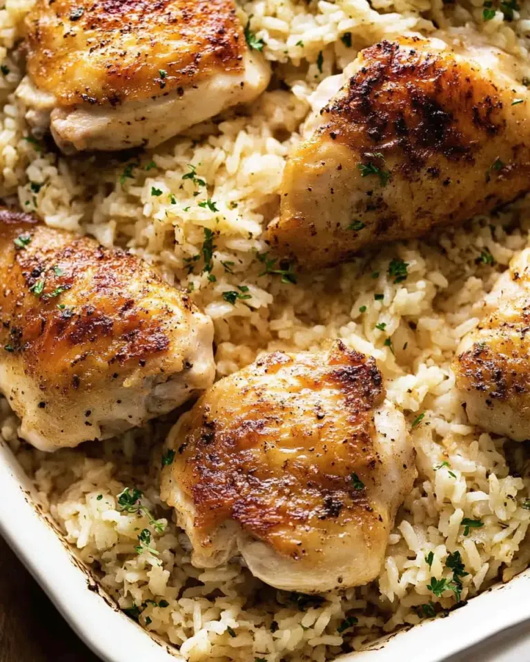 Oven-Baked Chicken and Rice