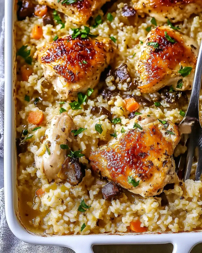 Oven Baked Chicken and Rice