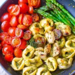 Pesto Chicken Tortellini and Veggies Pesto Chicken Tortellini and Veggies