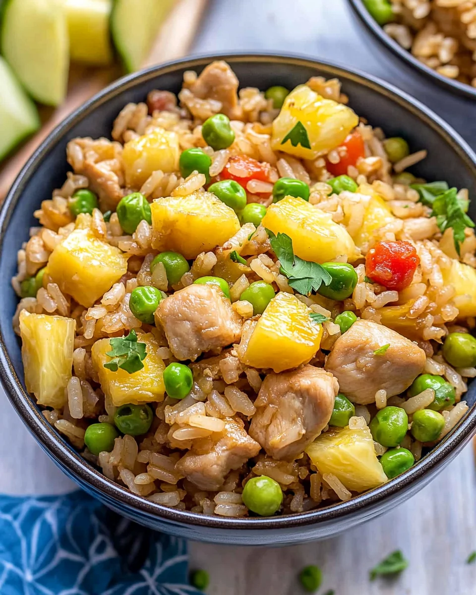 Pineapple Chicken Fried Rice Pineapple