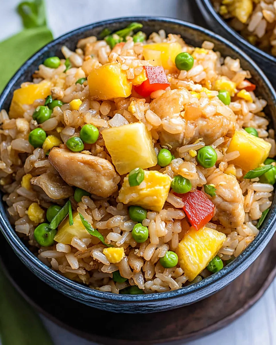 Pineapple Chicken Fried Rice Pineapple