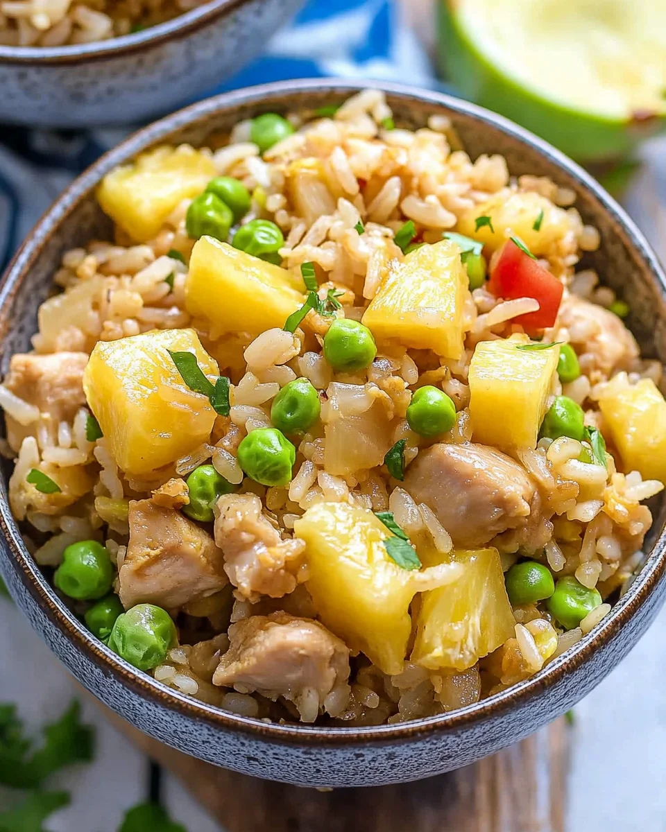 Pineapple Chicken Fried Rice Pineapple