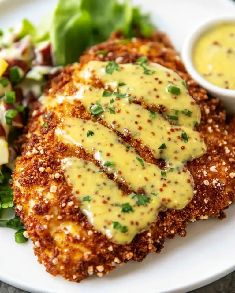 Pretzel Crusted Chicken with Honey Mustard Sauce