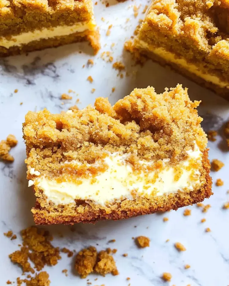 Pumpkin Crumb Cake with Cream Cheese Filling