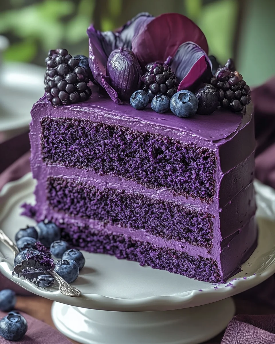 Purple Velvet Cake Purple