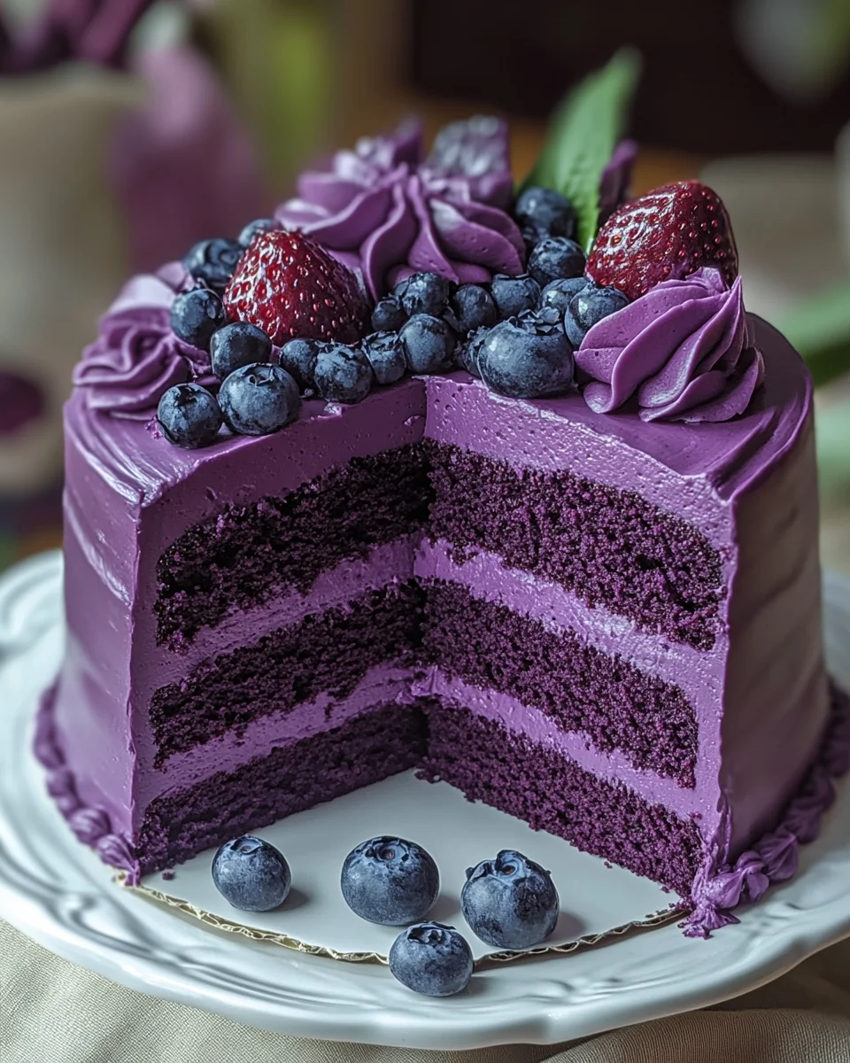 Purple Velvet Cake Purple