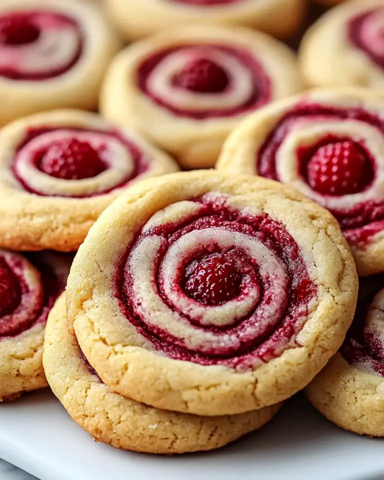 Raspberry Swirl Cookies