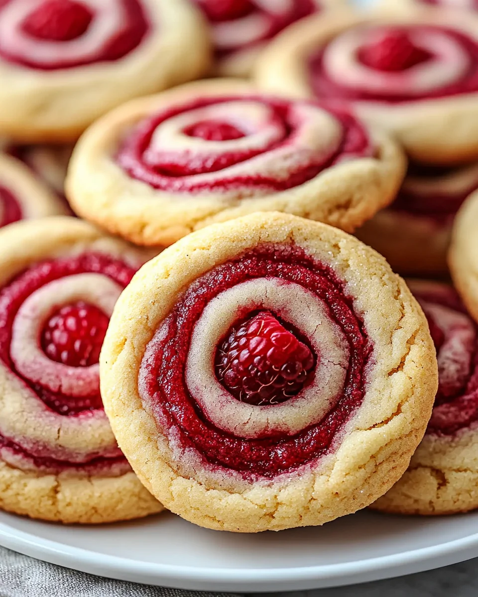 Raspberry Swirl Cookies Raspberry